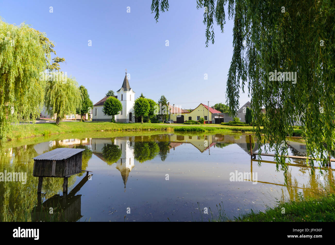 Kapelle des Heiligen John von Nepomuk im Dorf Teich, Tschechien