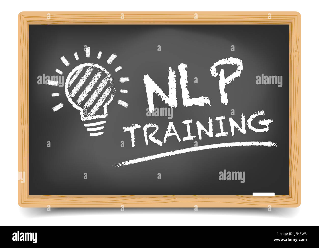 Blackboard NLP Ausbildung Stockfoto