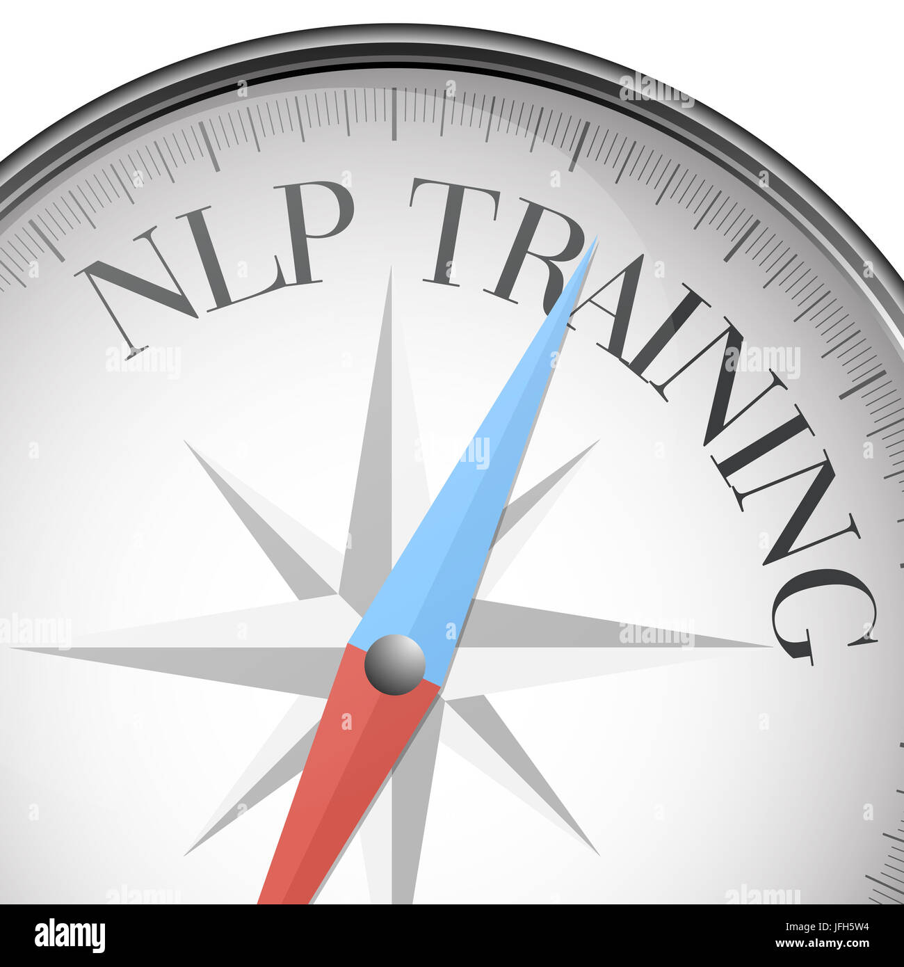 Kompass NLP Ausbildung Stockfoto