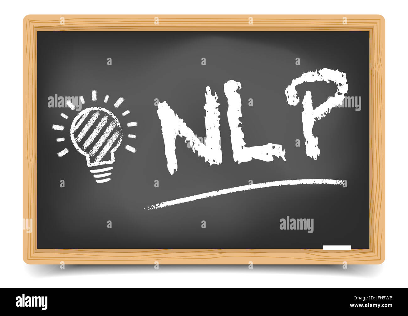 Blackboard Konzept NLP Stockfoto
