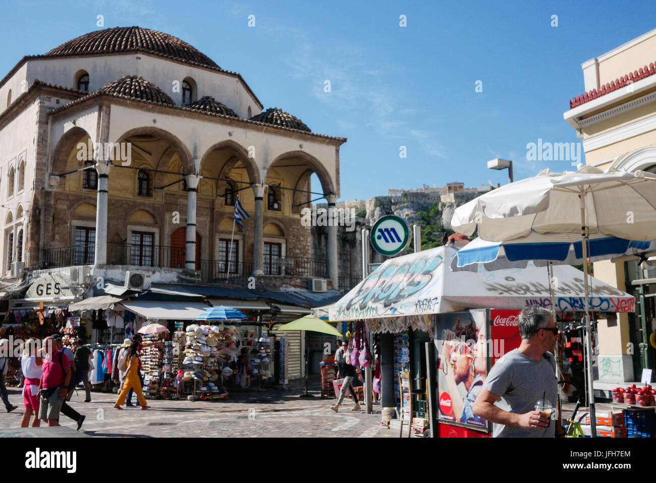 Tzistarakis-Moschee im Stadtteil Monastiraki, Athen (Griechenland) Stockfoto