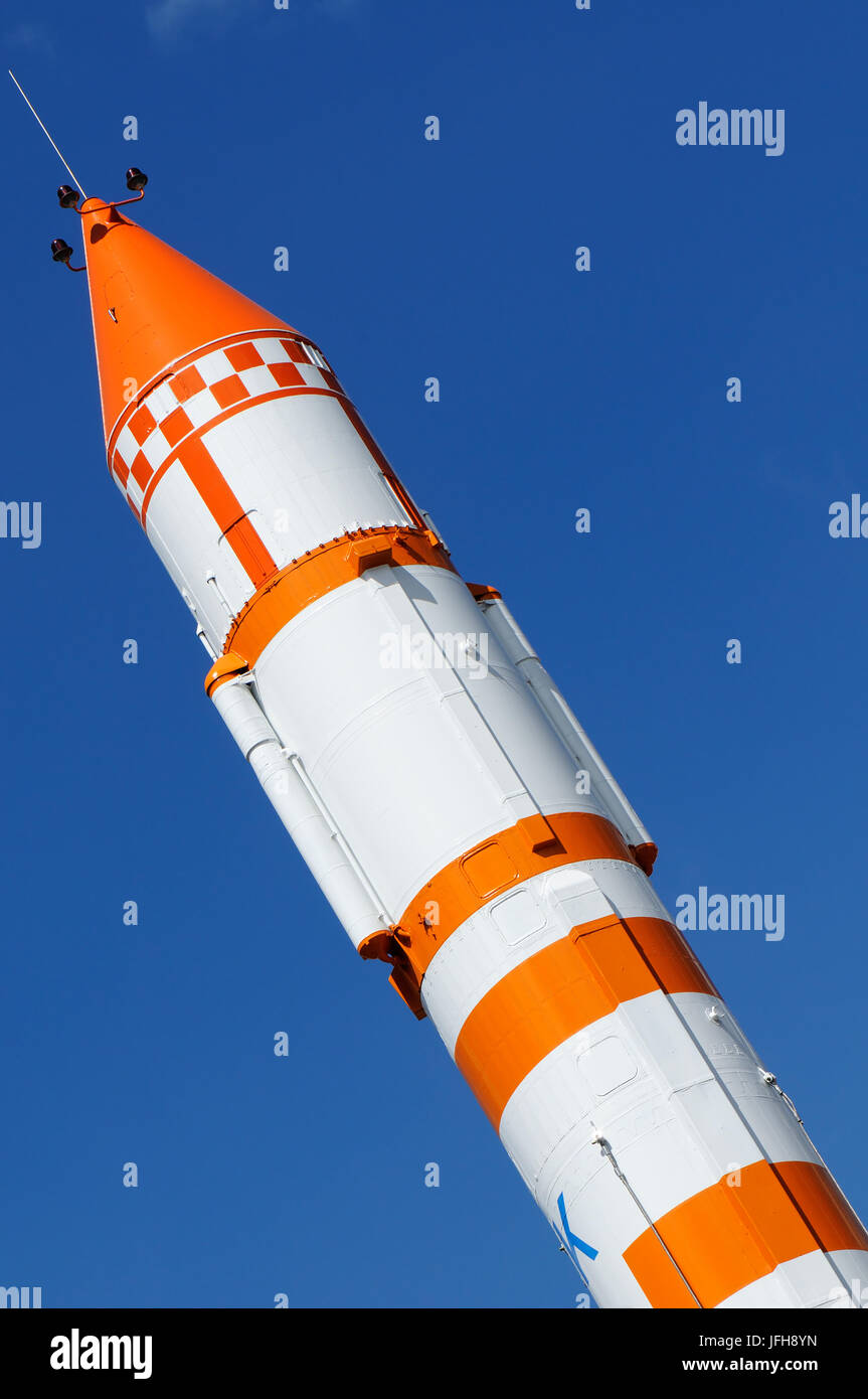 Platz Trägerrakete Stella über blauen Himmel Stockfoto