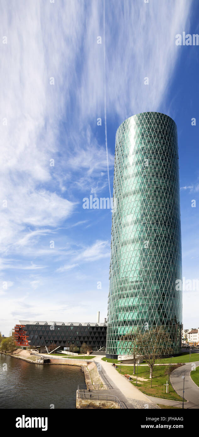 Der Westhafen Tower Stockfoto