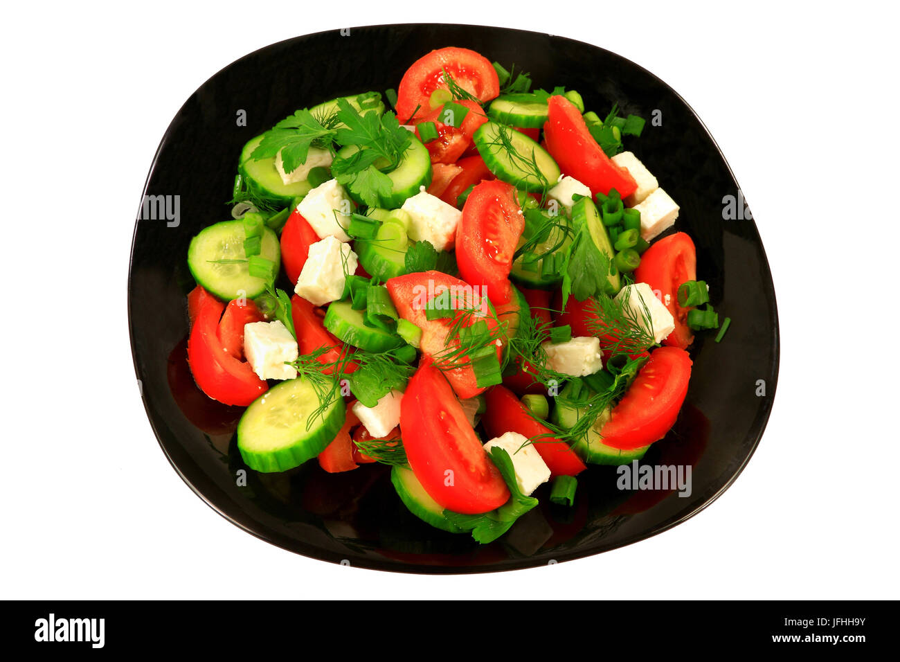 Mediterranen Stil Salat Stockfoto