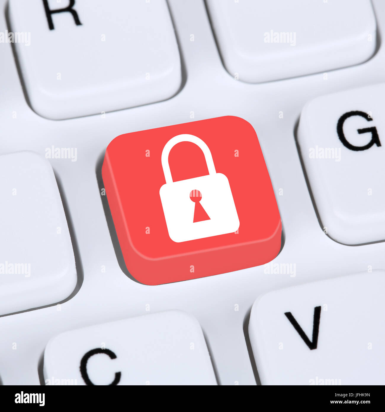 Internet Konzept Computer Sicherheit Schloss Symbol Stockfoto
