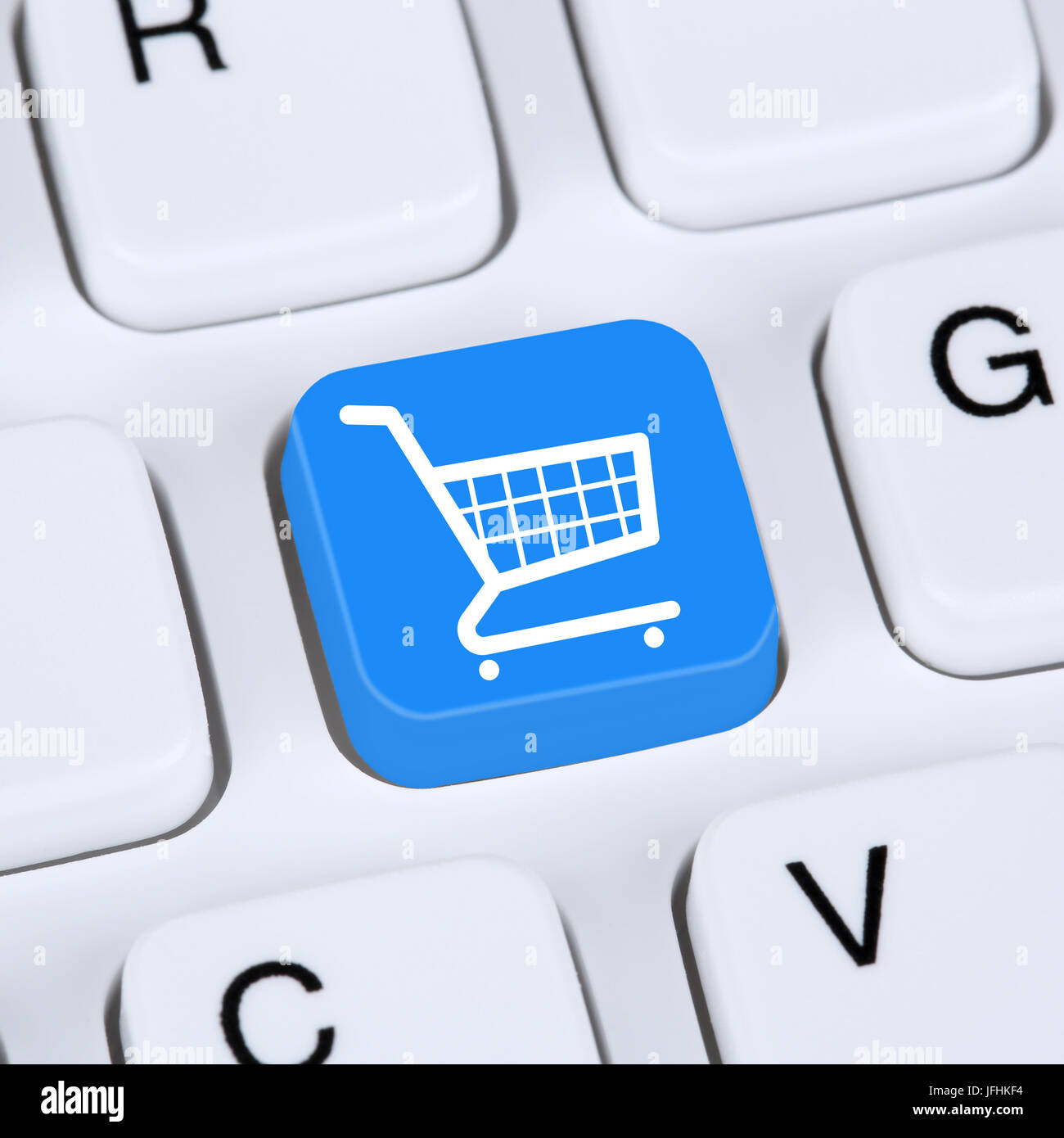 Internet Konzept online Shopping E-Commerce bestellen und einkaufen Stockfoto