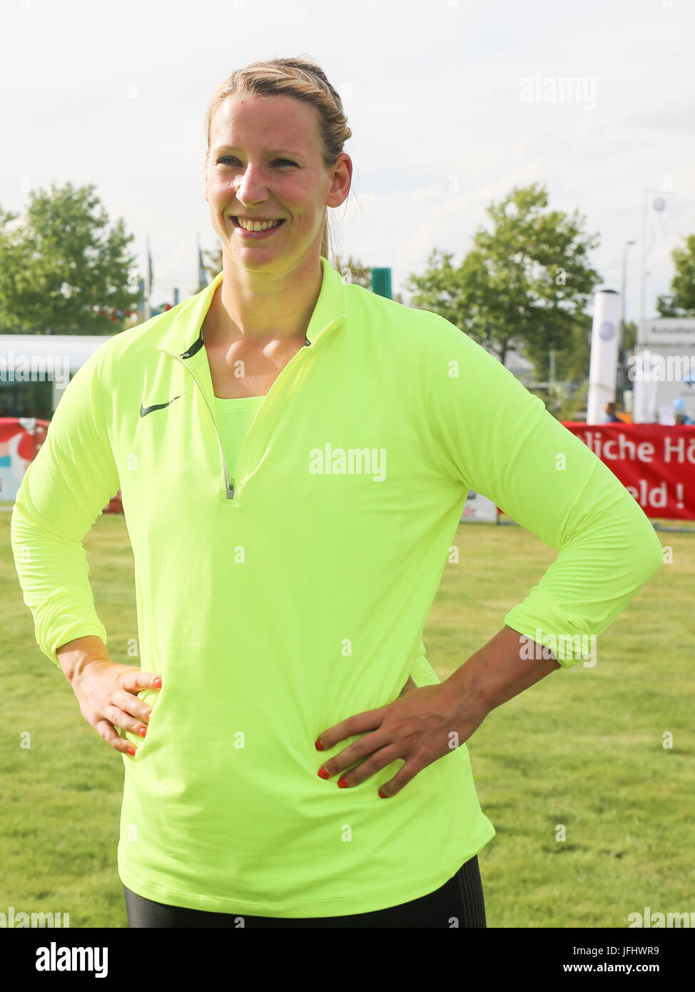 Deutsche discus Julia Fischer (Deutschland, SCC Berlin) Stockfoto