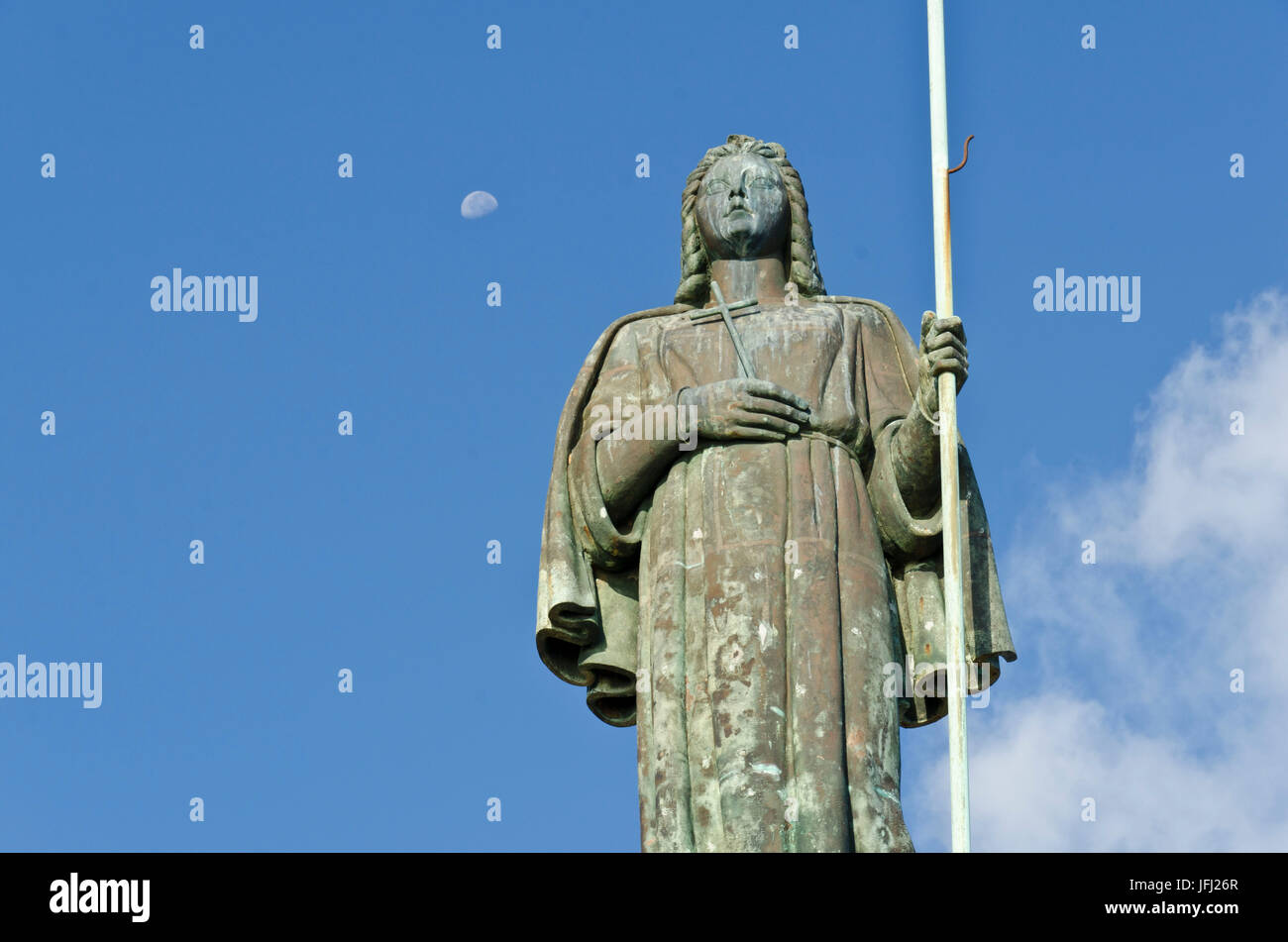 Statua Santa Rosalia Monte Pellegrino Italien, Süditalien, Sizilien, Sizilien, Palermo, Modello, Monte