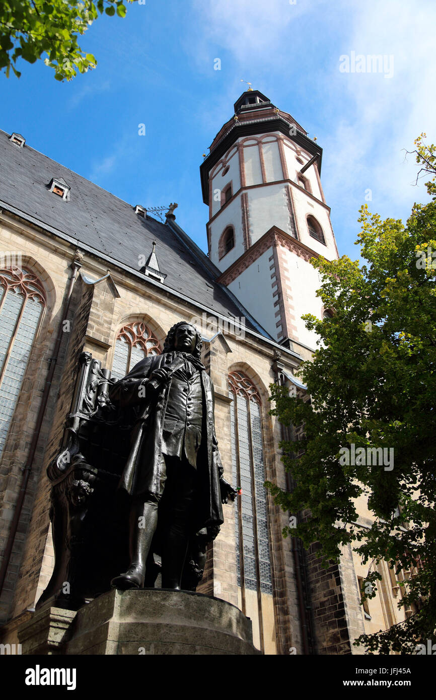Leipzig-Thomas Kirche Johann Sebastian Bach Stockfoto Leipzig-Thomas Kirche Johann Sebastian Bach Stockfoto