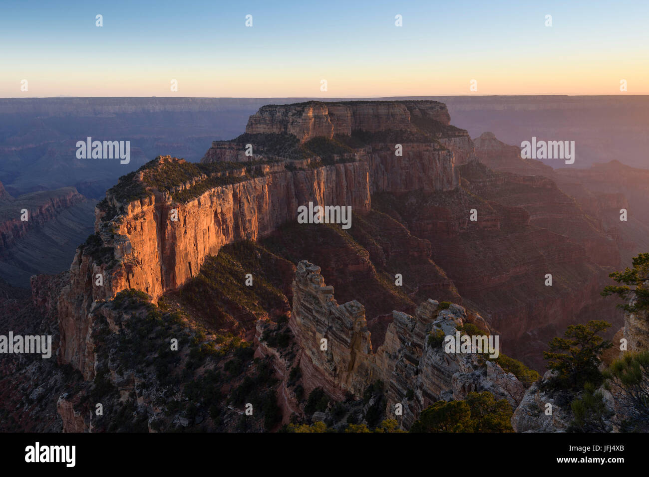 Wotans thront, Cape Royal, Grand Canyon, Arizona, USA Stockfoto