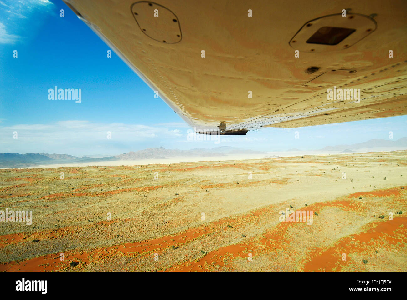 Afrika, Namibia, Flug über der Namib-Wüste Stockfoto