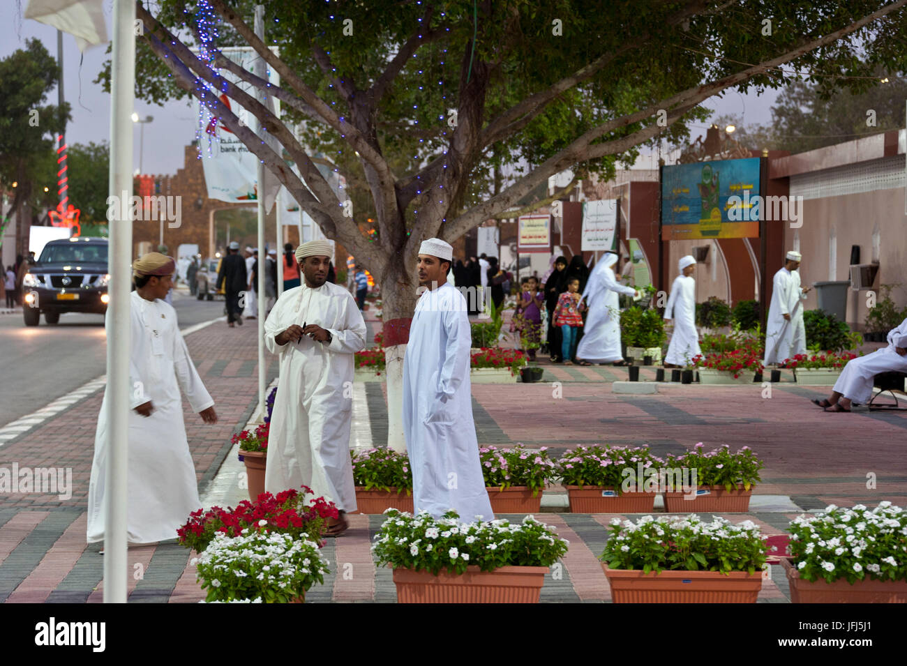 Arabien, Arabische Halbinsel, Sultanat Oman, Dhofar, im Süden des Oman Salalah Khareef festival Stockfoto