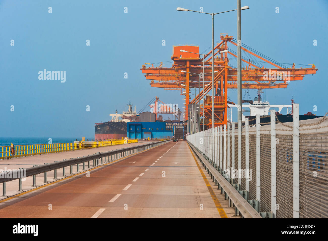 Arabien, Arabische Halbinsel, Sultanat Oman, Sohar, Sohar port Stockfoto