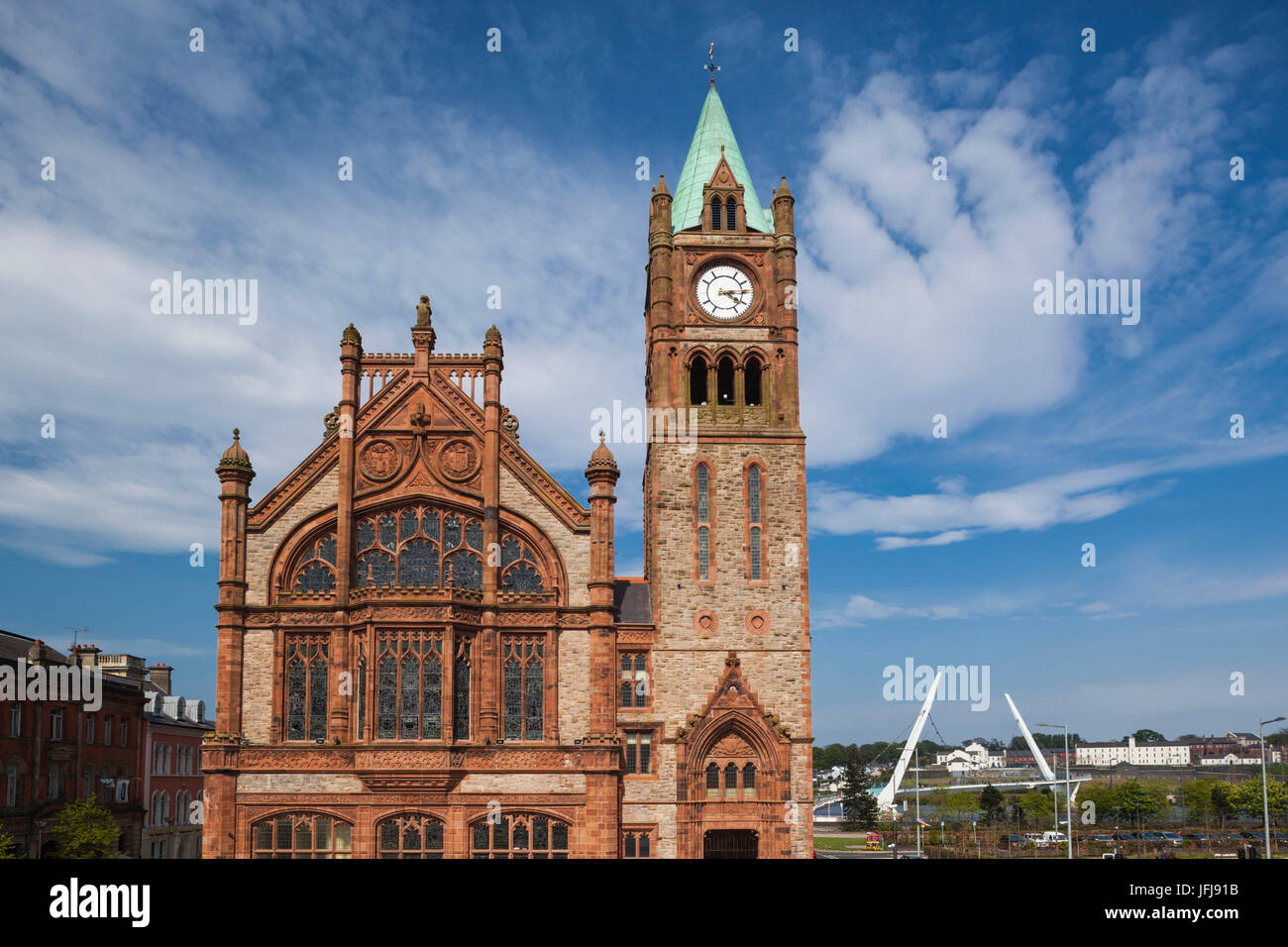 Großbritannien, Nordirland, Derry, County Londonderry Guildhall Gebäude Stockfoto