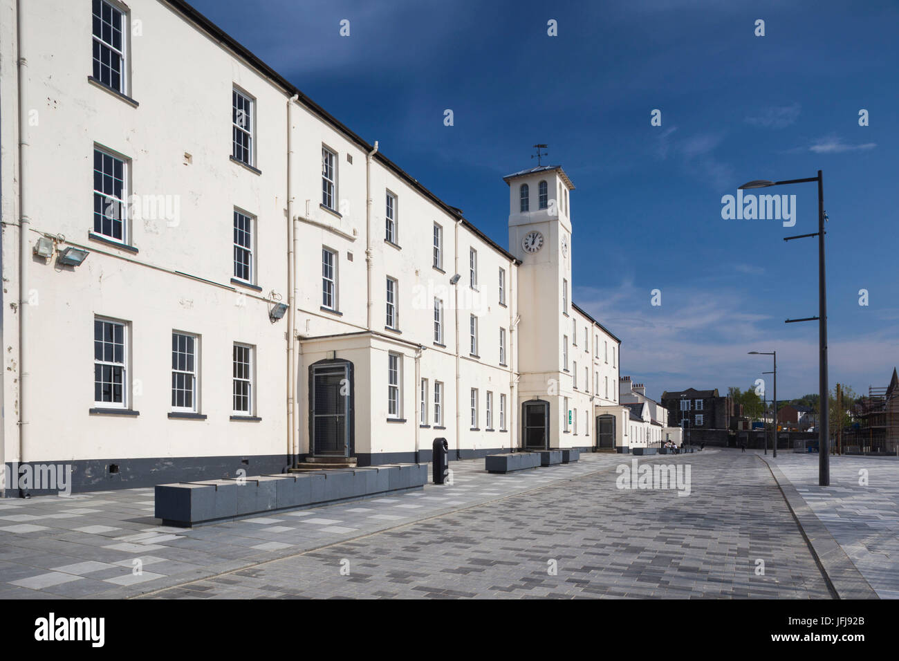 Großbritannien, Nordirland, County Londonderry, Derry, Ebrington Platz, renovierte ehemalige British Naval base Stockfoto