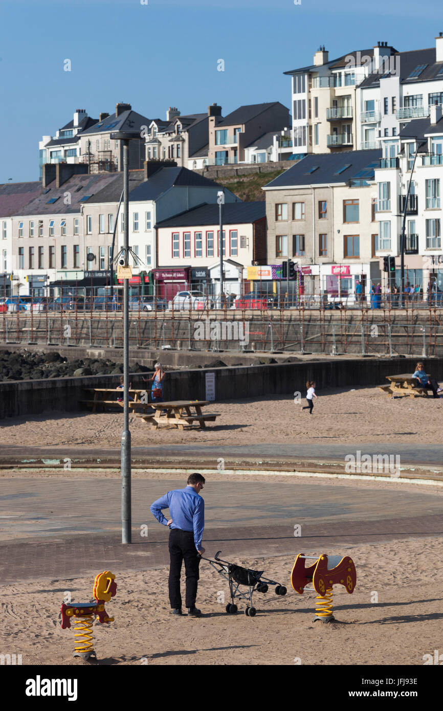 Großbritannien, Nordirland, County Londonderry, Portstewart, Wallgraben Stockfoto