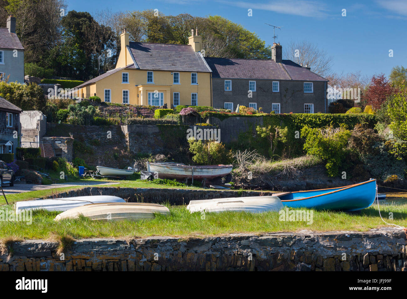 Großbritannien, Nordirland, County Down, Strangford, Häuser Stockfoto