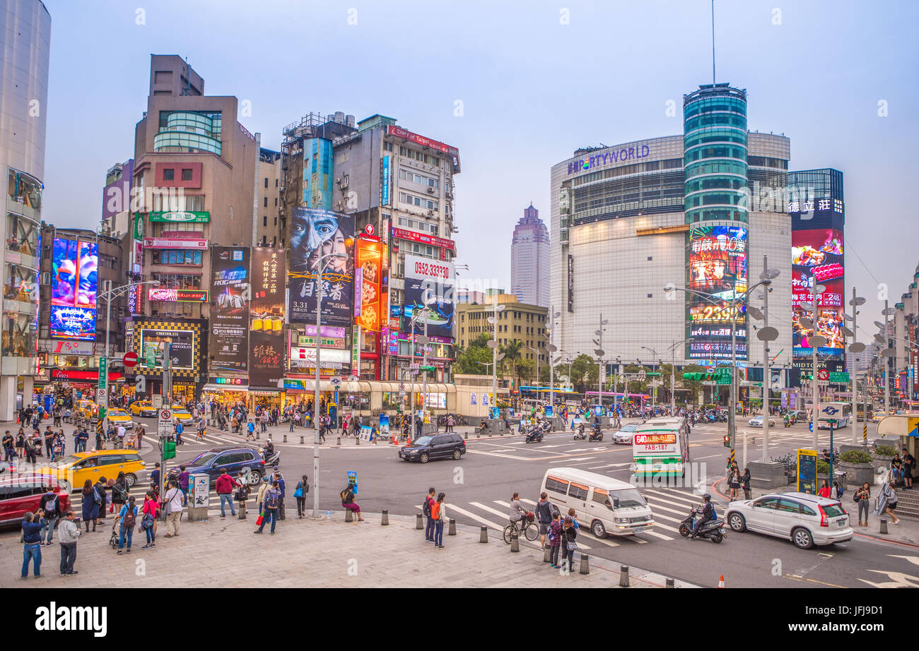 Taiwan, Taipeh, Ximen-Platz Stockfoto