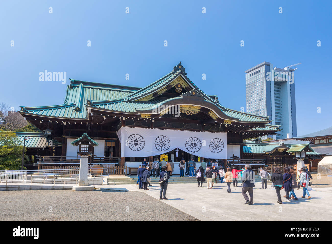 Japan, Tokyo City Yasukuni-Jinja Schrein Stockfoto