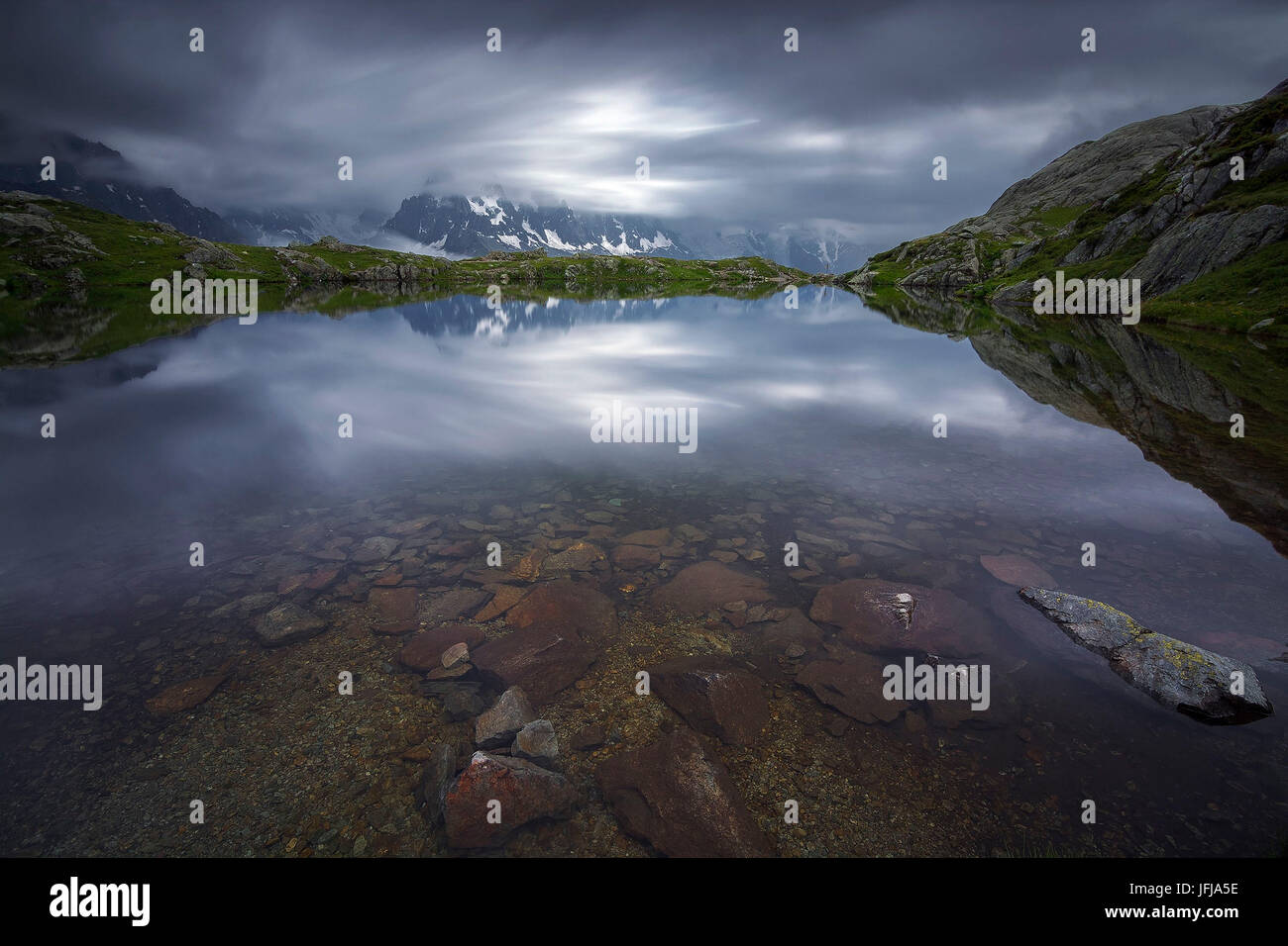 Lac de Cheserys - Chamonix, Frankreich Stockfoto