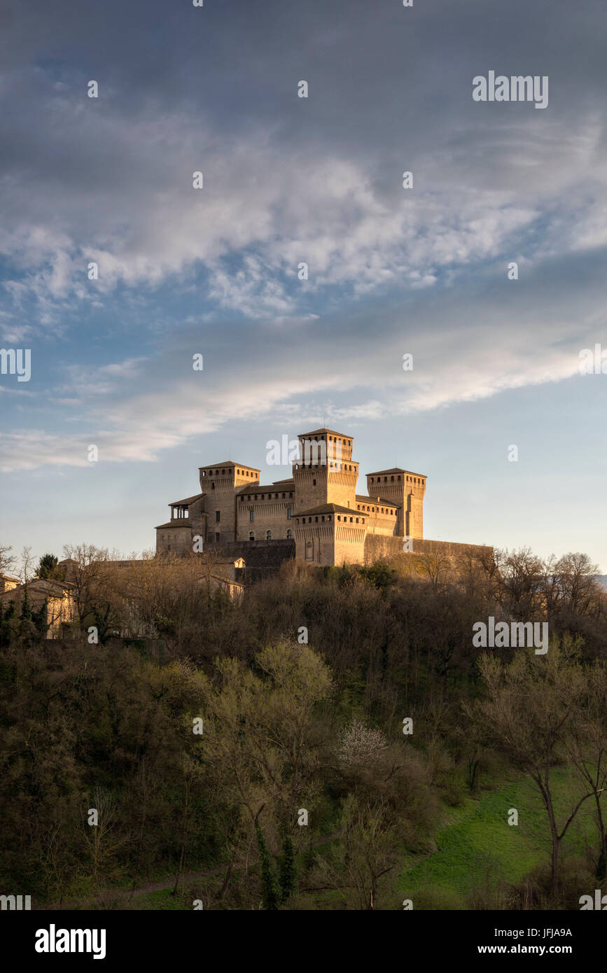 Castel Torrechiara - Parma, Emilia Romagna-Italien Stockfoto