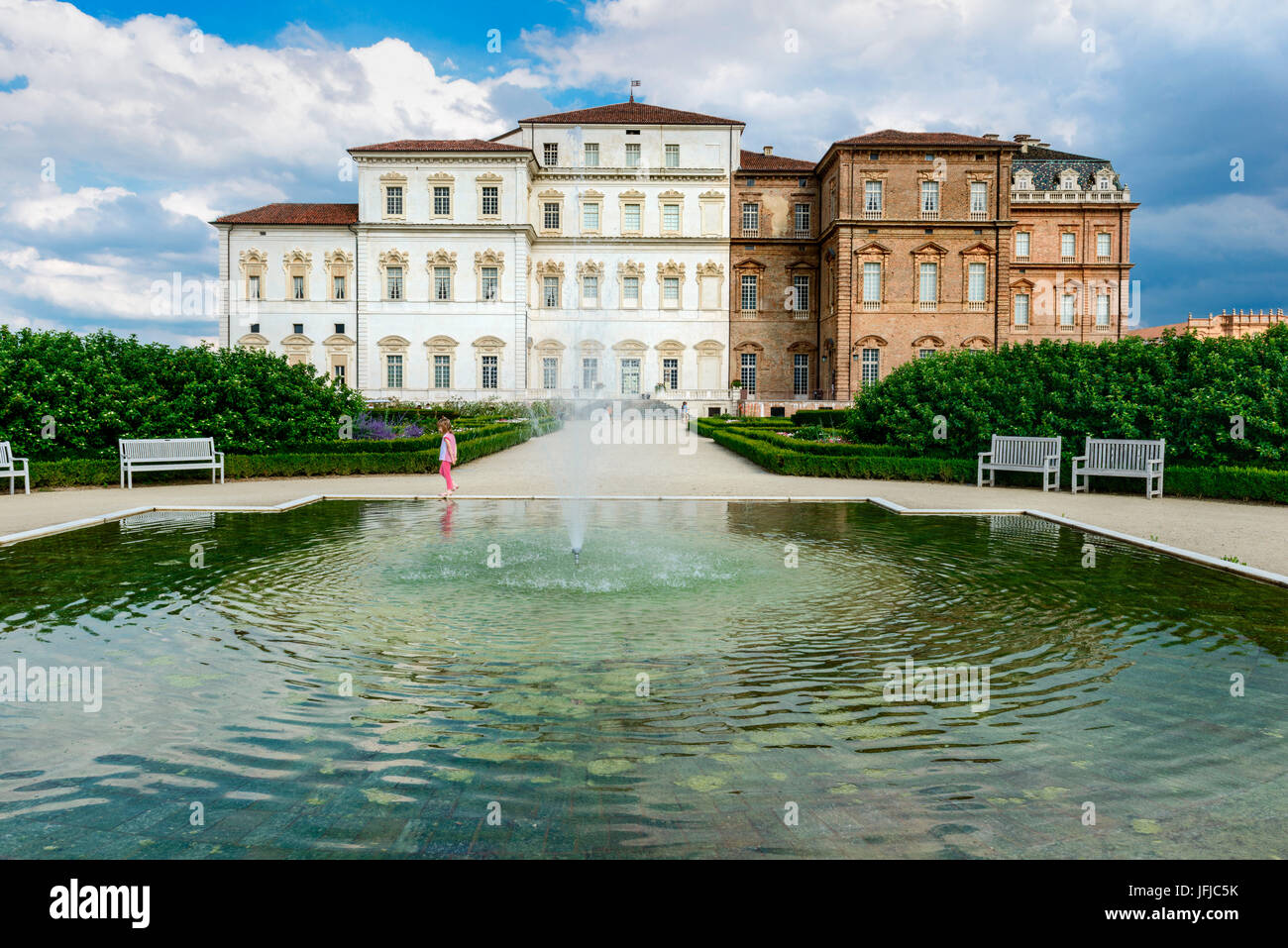 Palast von Venaria, Wohnsitze des königlichen Hauses Savoyen, Provinz Turin, Piemont, Italien Stockfoto