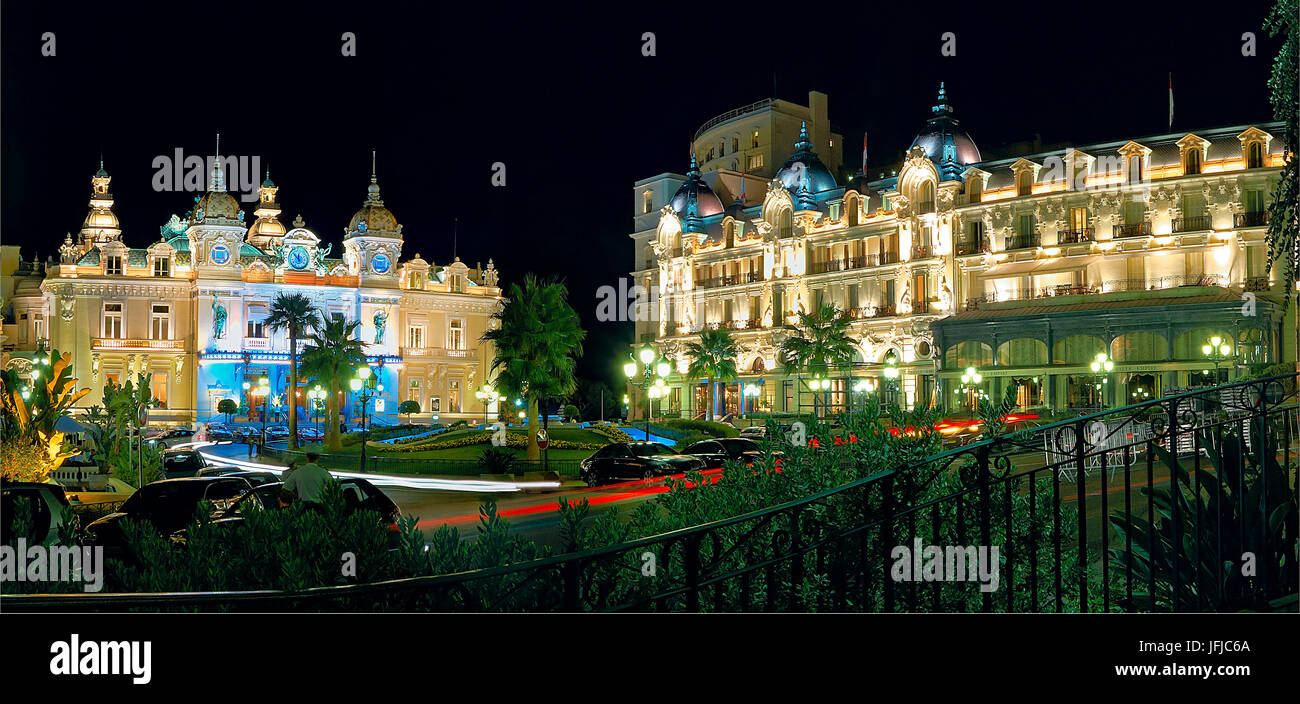Casino Platz, Montecarlo, Fürstentum Monaco Stockfoto