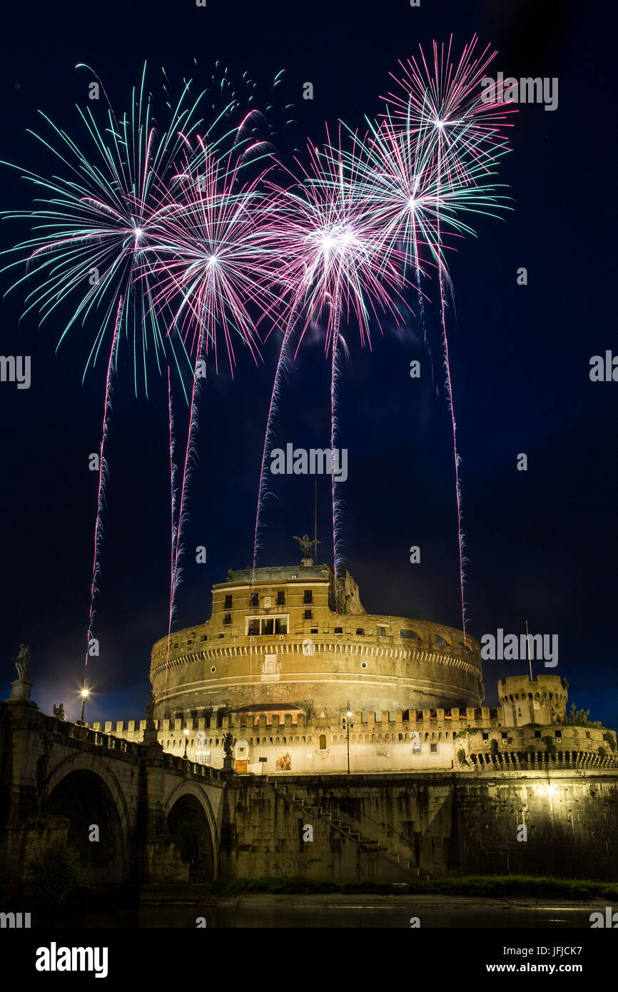 Giostra der Engelsburg, Rom, Provinz Rom, Latium, Italien Stockfoto