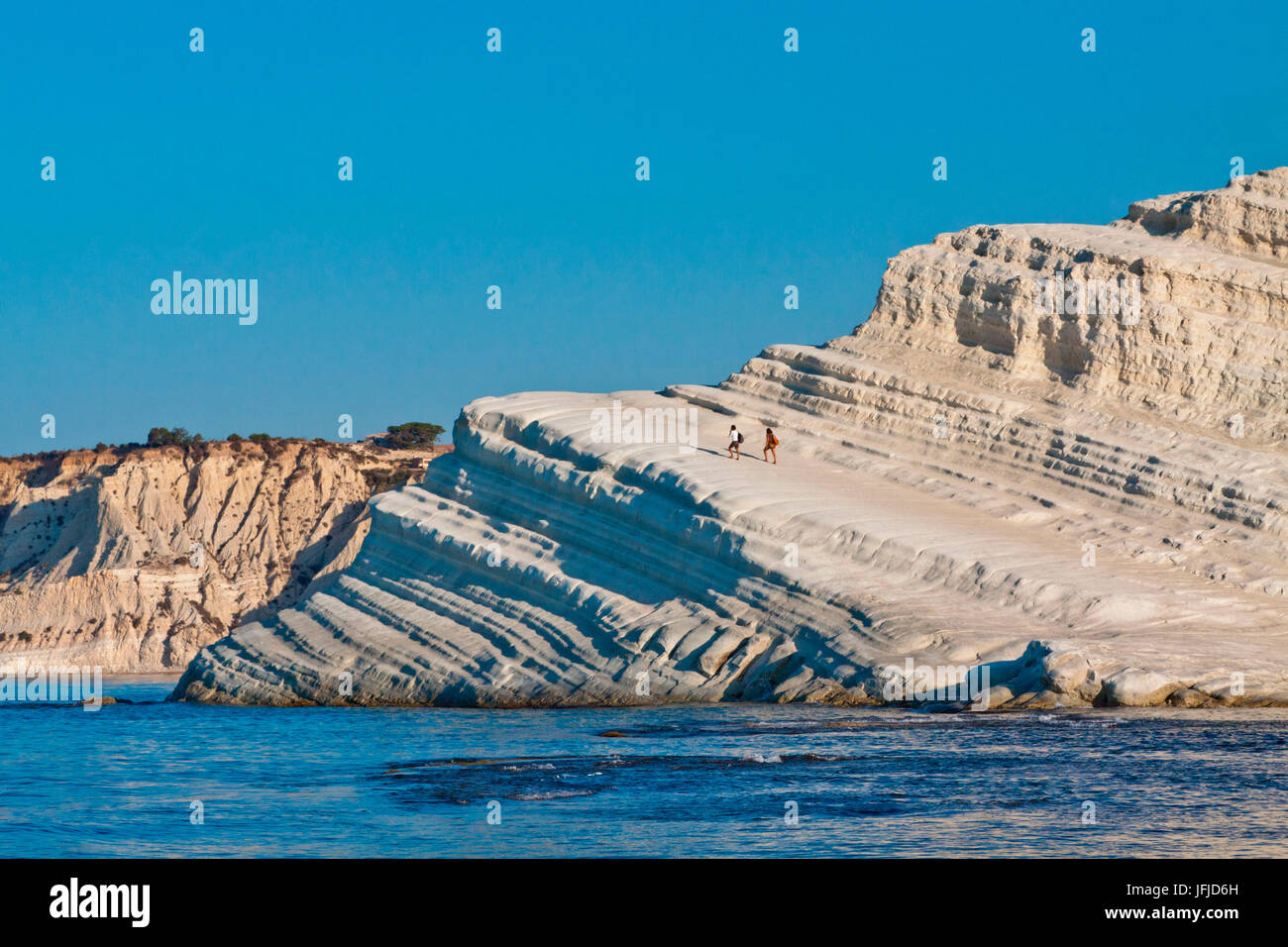 Sonnenaufgang am Scala dei Turchi, Sizilien Stockfoto