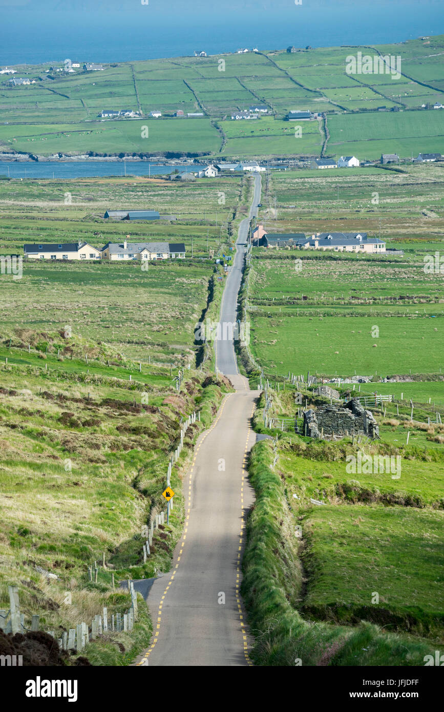 Straße der malerischen Skellig Ring, Co, Kerry, Munster, Irland, Europa, Stockfoto