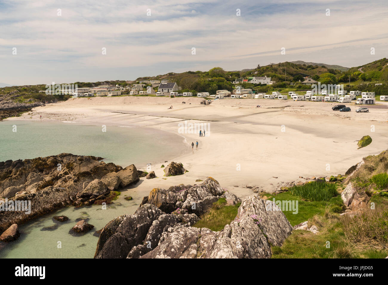 Glenbeg Strand am Ring of Kerry, Brackaharagh, Co, Kerry, Munster, Irland, Europa Stockfoto