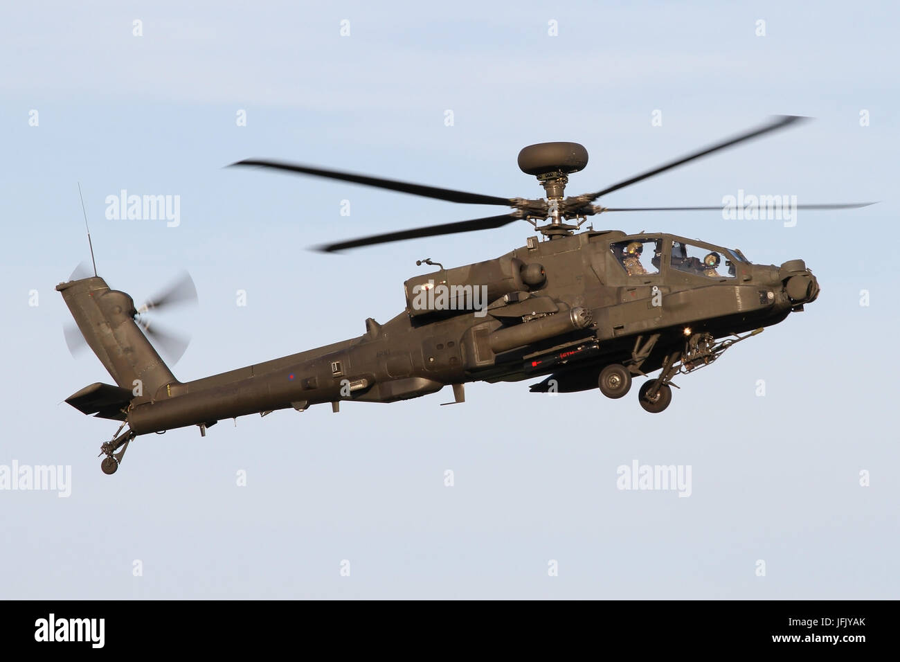 AAC Apache Hubschrauber Operationen Wattisham Airfield. Stockfoto