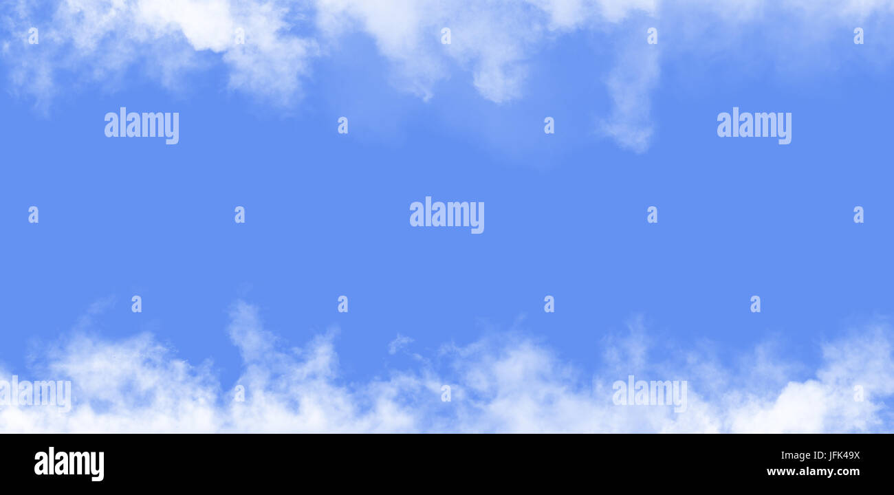 Zusammenfassung Hintergrund, blauer Himmel mit Wolken Nahaufnahme Stockfoto