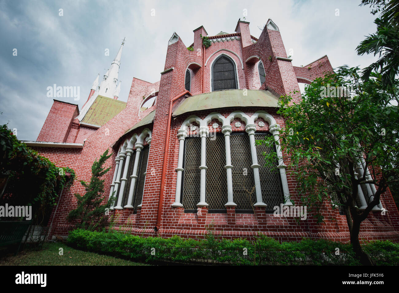 Heilige Dreifaltigkeit Kathedrale / Kirche in Yangon / Rangun Stadt Hauptstadt Myanmar Stockfoto