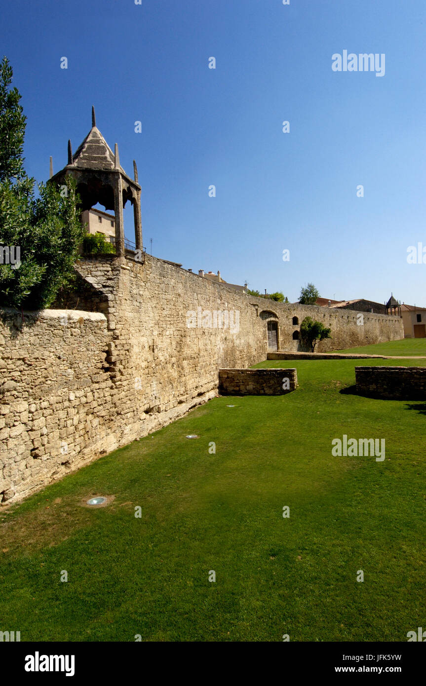 Wände in Banyoles, Girona, Spainj Stockfoto