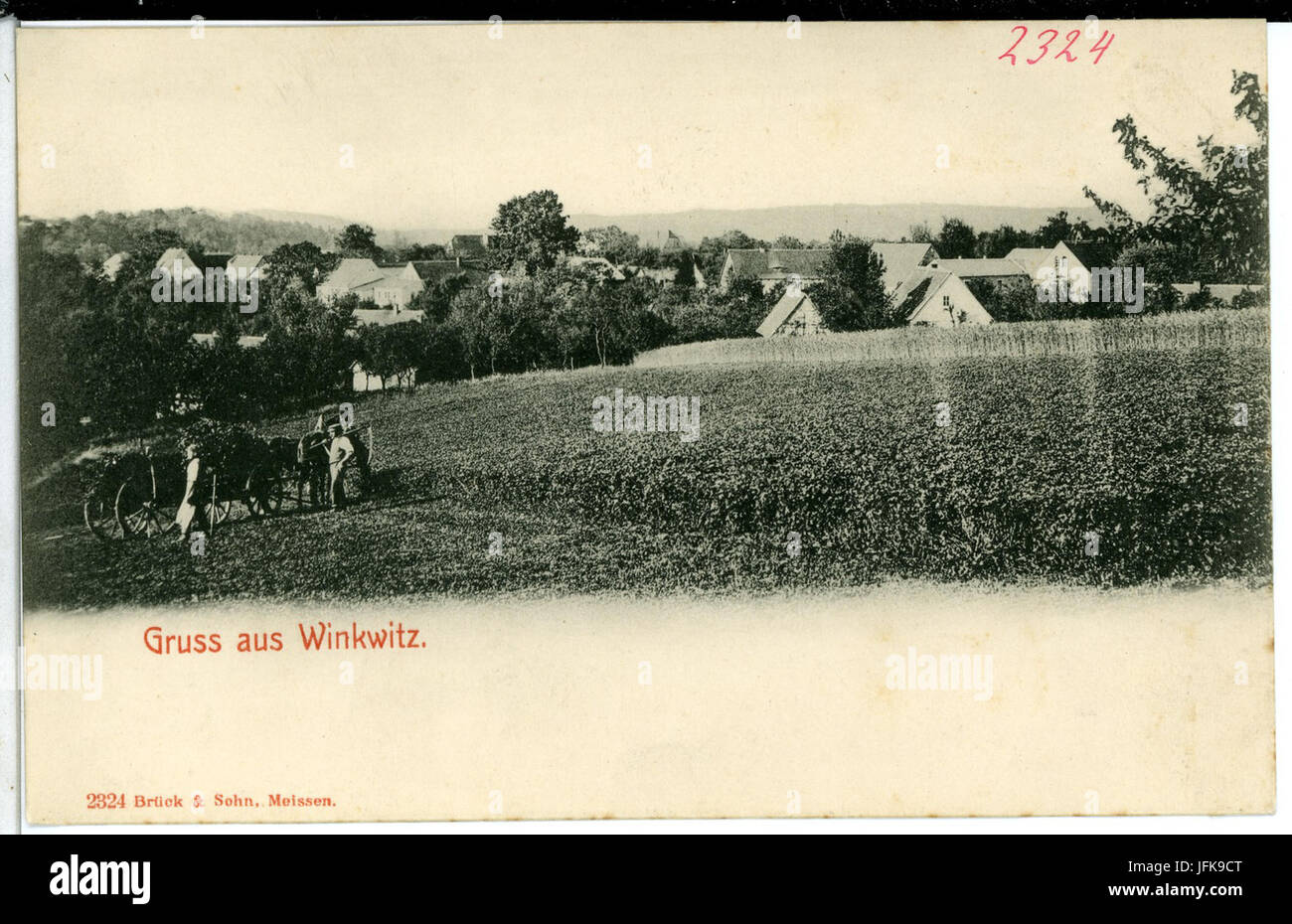 02324-Winkwitz-1902-Ansicht-Brück & Sohn Kunstverlag Stockfoto