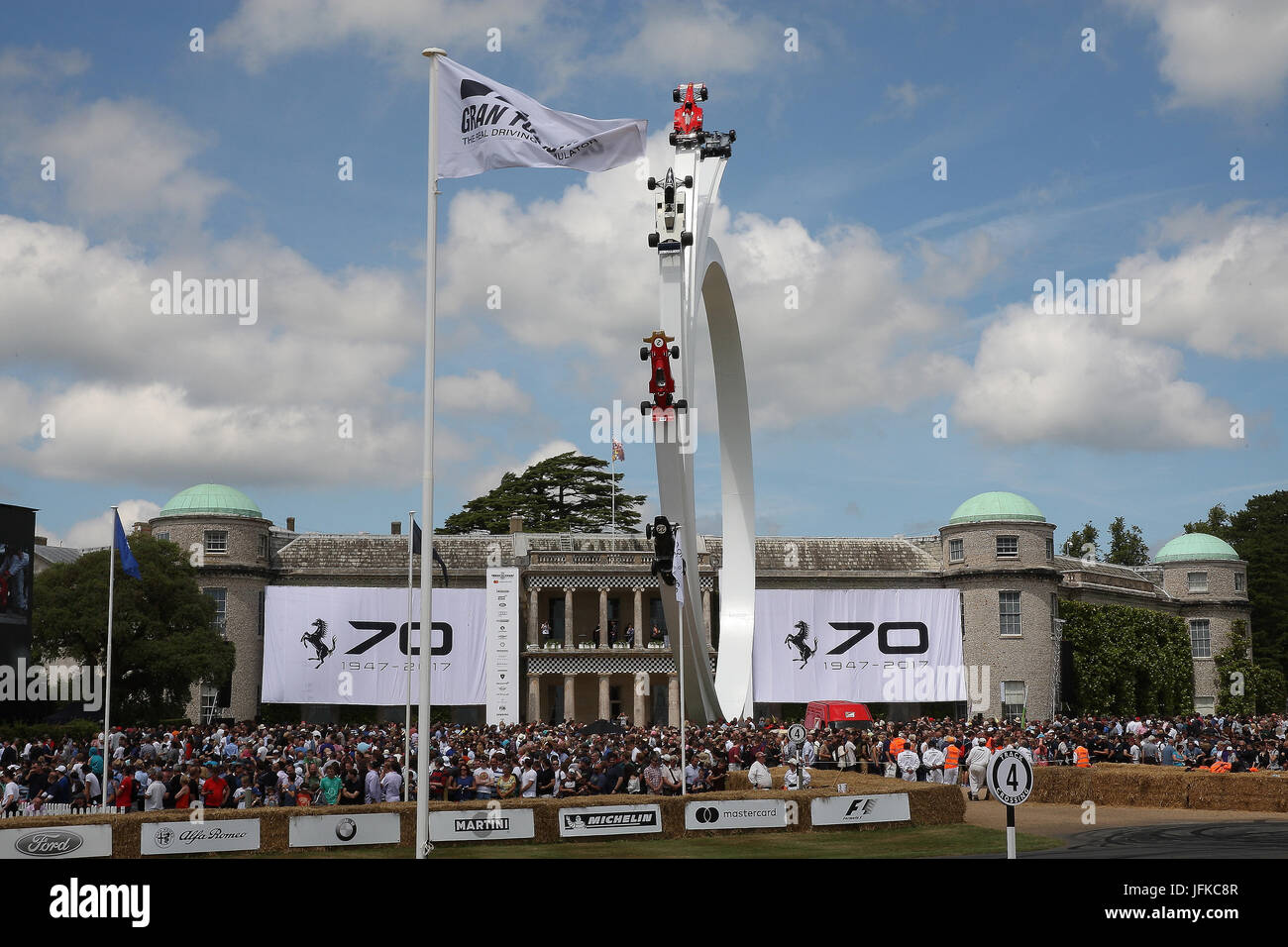 Goodwood, UK. 1. Juli 2017. Ferrari 70. Jahrestag Feier, Goodwood Festival of Speed Credit: Malcolm Greig/Alamy Live News Stockfoto