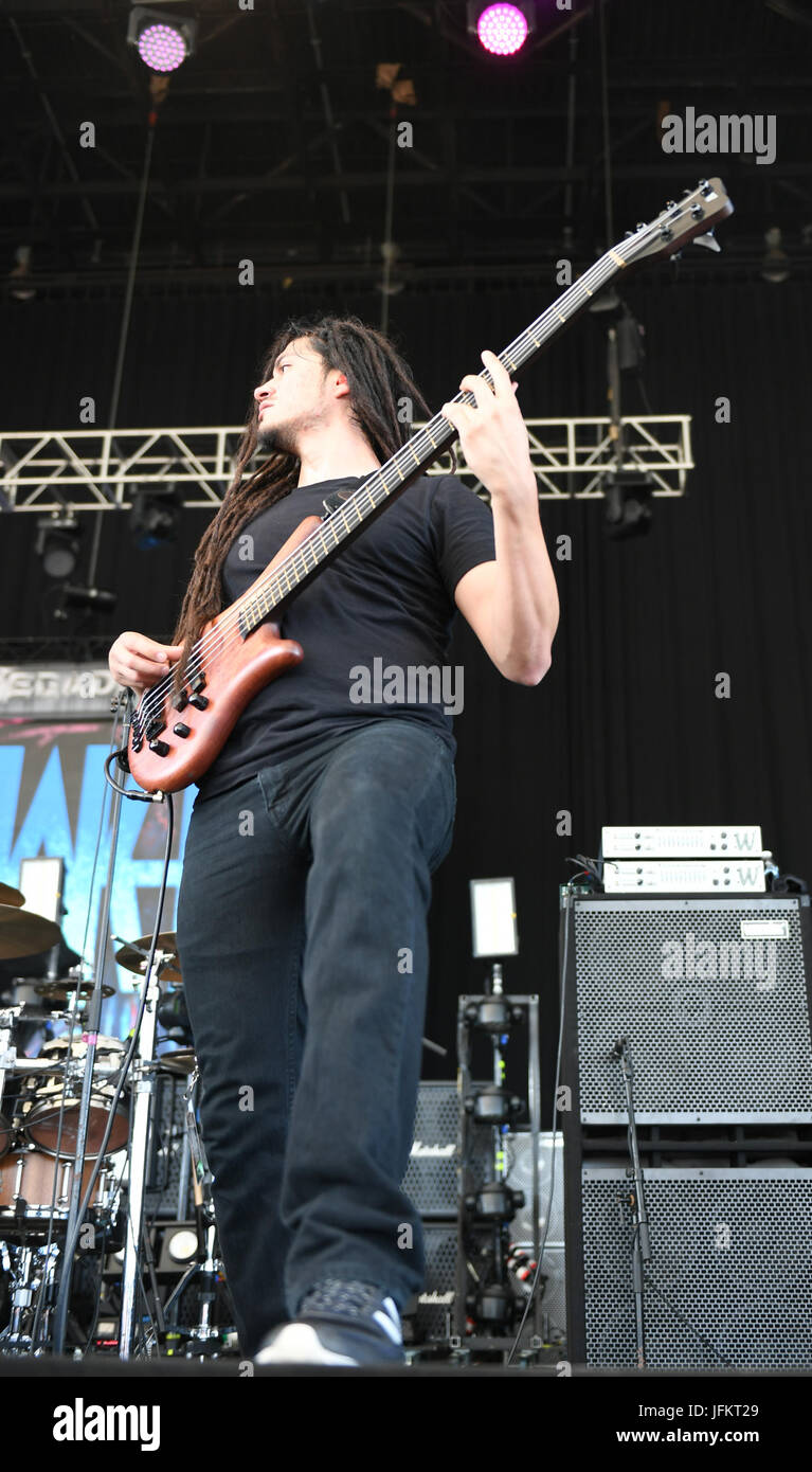 Portsmouth, VIRGINIA, USA. 28. Juni 2017. LILLAKE bringt das Metall in der PORTSMOUTH-Pavillon in PORTSMOUTH, VIRGINIA am 28. Juni 2017. © Jeff Moore 2017 Credit: Jeff Moore/ZUMA Draht/Alamy Live-Nachrichten Stockfoto