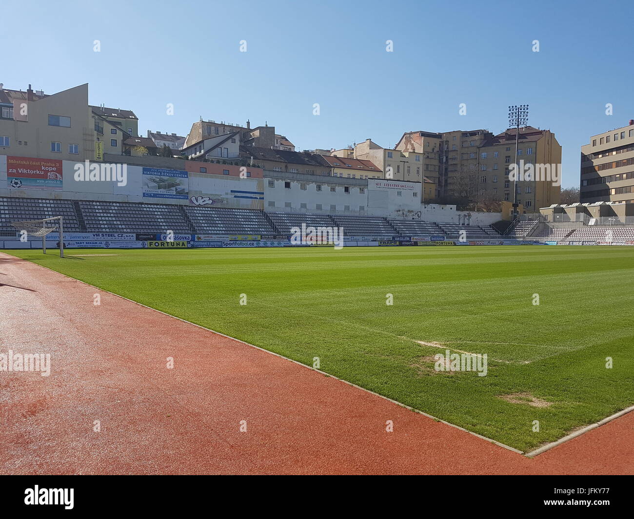 FK Viktoria Stadion, FK Viktoria Žižkov, Prag Stockfoto