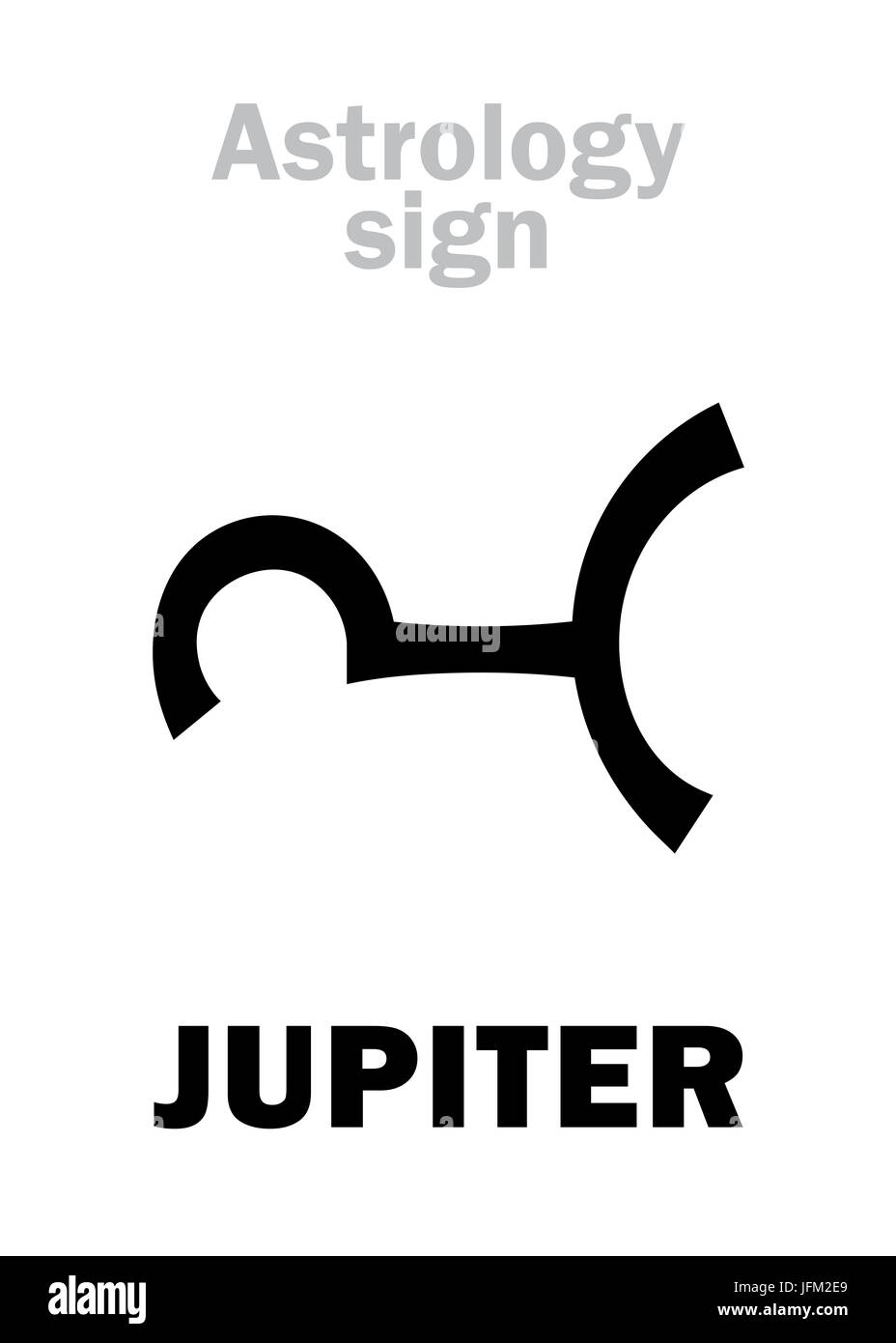 Astrologie: Planet Jupiter Stockfoto