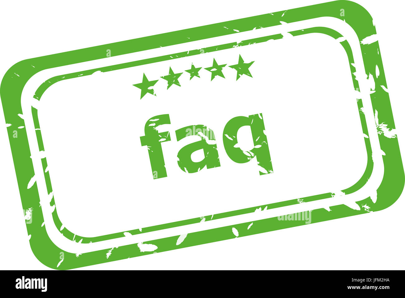Grunge-Stempel mit Text FAQ (Frequently Asked Questions) Stockfoto