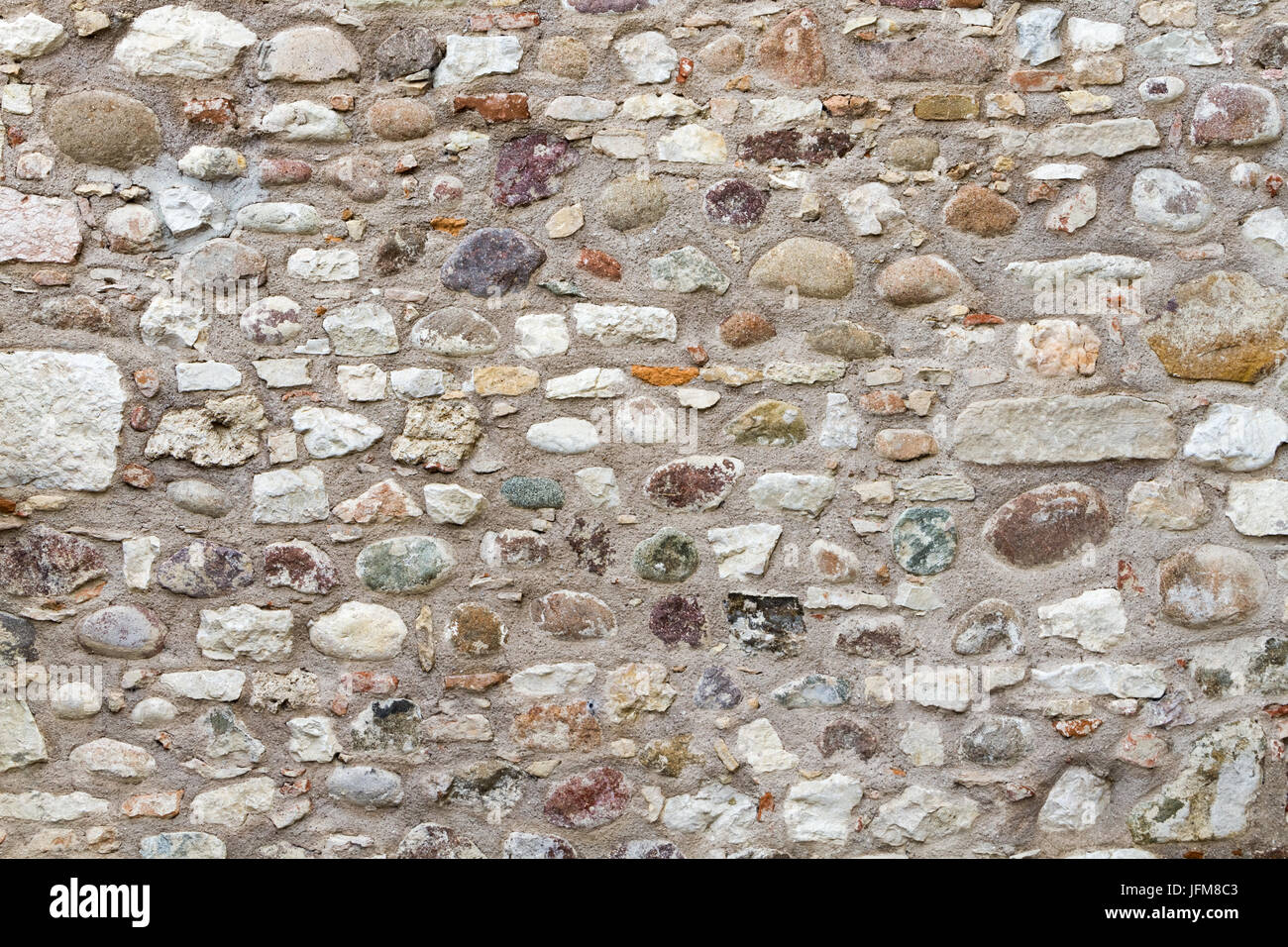 Natursteinmauer Stockfoto