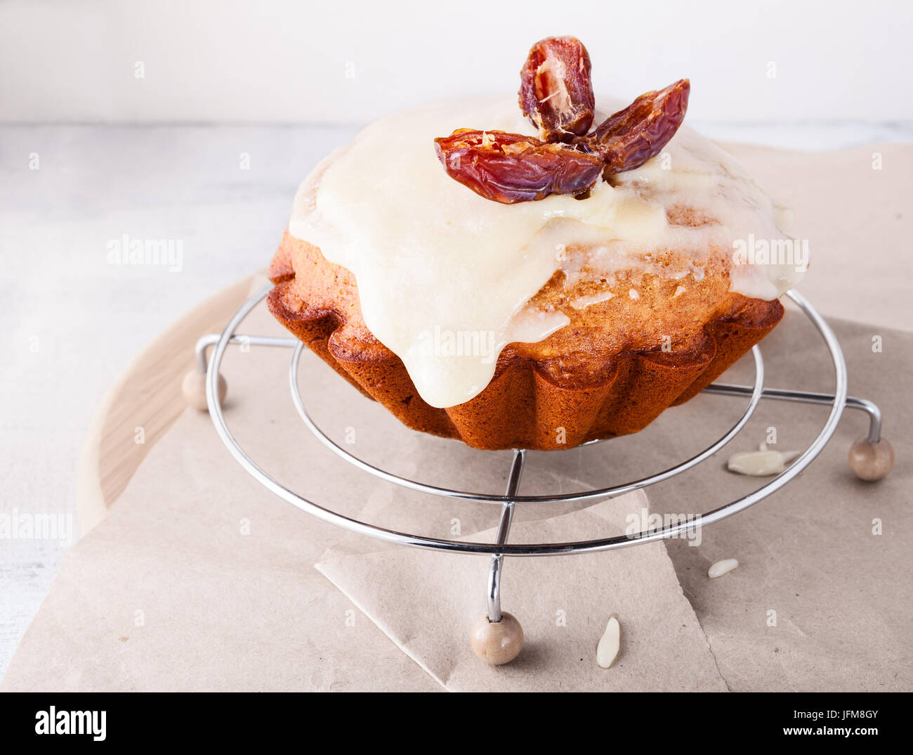 Stück Kuchen Datum und Termine Stockfoto