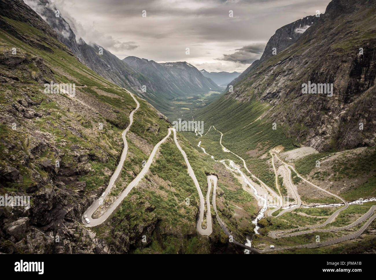 Trollstigen, mehr Og Romsdal Grafschaft, Norwegen Stockfoto