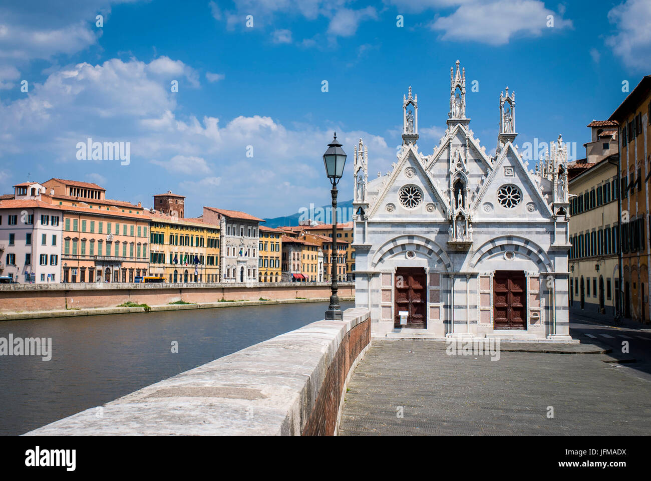 Pisa, Toskana, Italien, Europa, Kirche Santa Maria della Spina am Fluss Arno Bank, Stockfoto