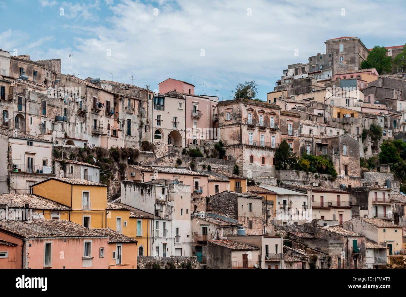 Ragusa, Sizilien, Italien, Europa-Viertel, Noto-Tal, Ibla, Aussichtspunkt Stockfoto