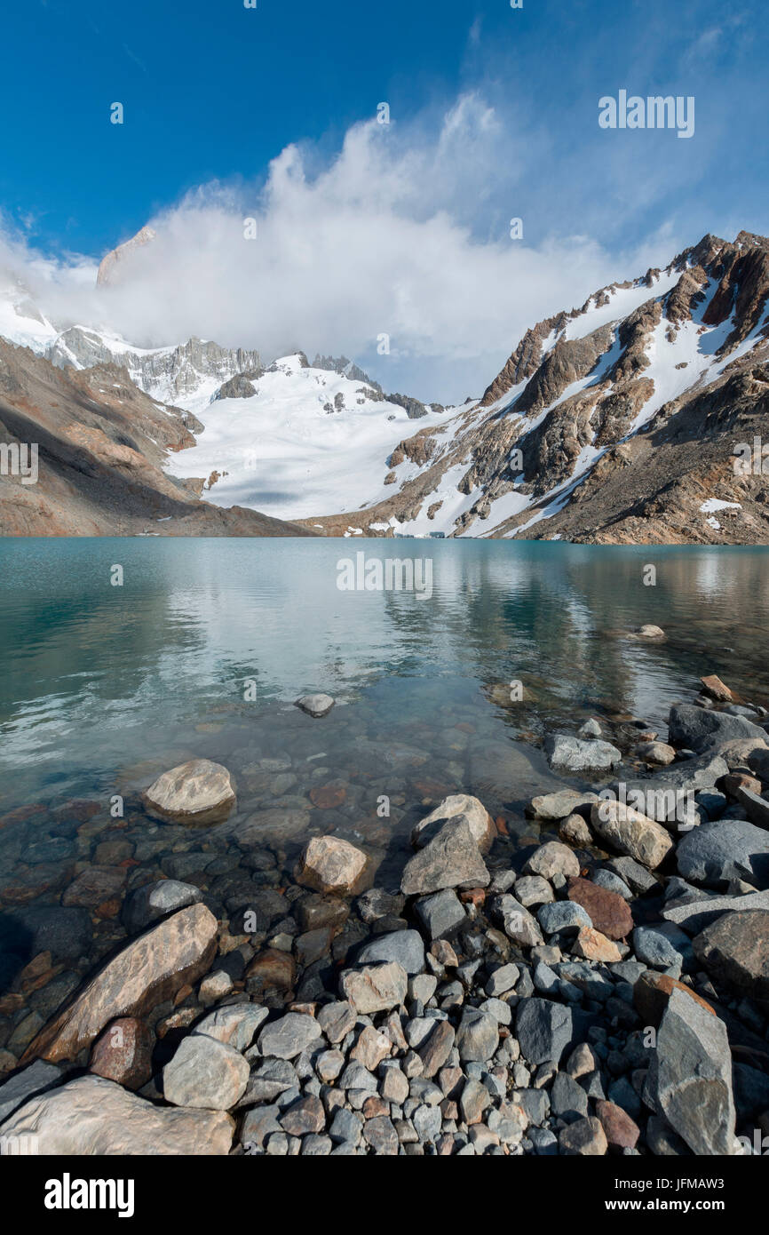 Argentinien, Patagonien, El Chalten, Nationalpark Los Glaciares, Lagune Los Tres Stockfoto