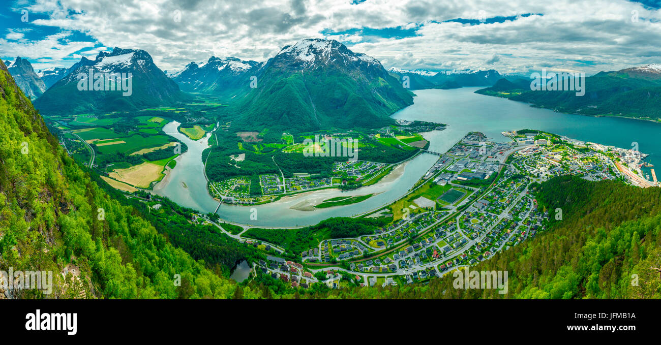 Andalsnes, mehr Og Rommsdal, Norwegen Stockfoto