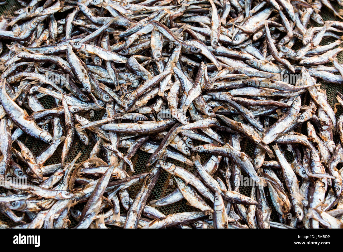 Afrika, Malawi, Salima-Revier, Fischmarkt am Lake Malawi Stockfoto
