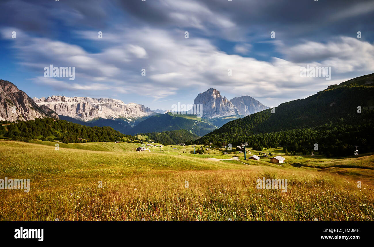 Val Gardena, Trentino Alto Adige, Italien, Stockfoto